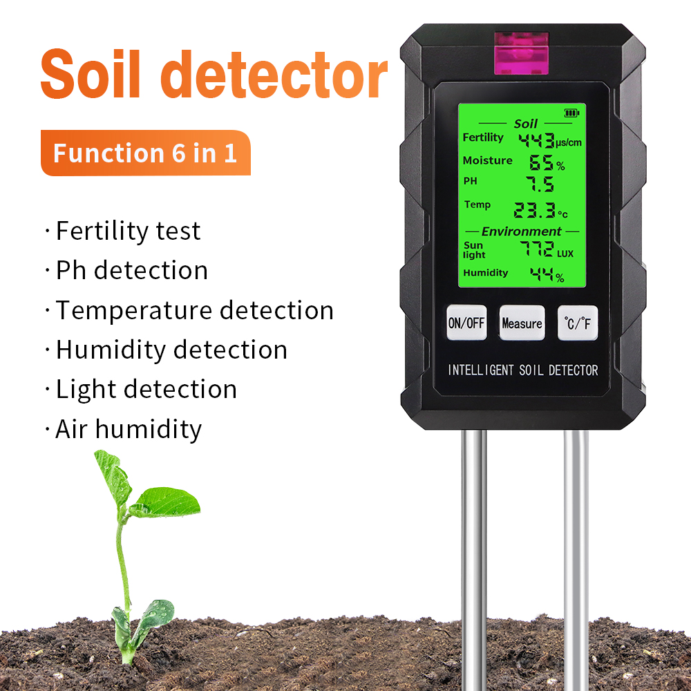 6 in 1 Digital Soil Tester Mul - Ph Meter Digital Water Tester 评论和价格