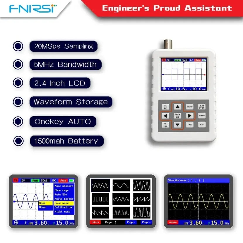 1PC DSO FNIRSI PRO Handheld mi - Fnirsi Digital Oscilloscope Handheld 评论和价格